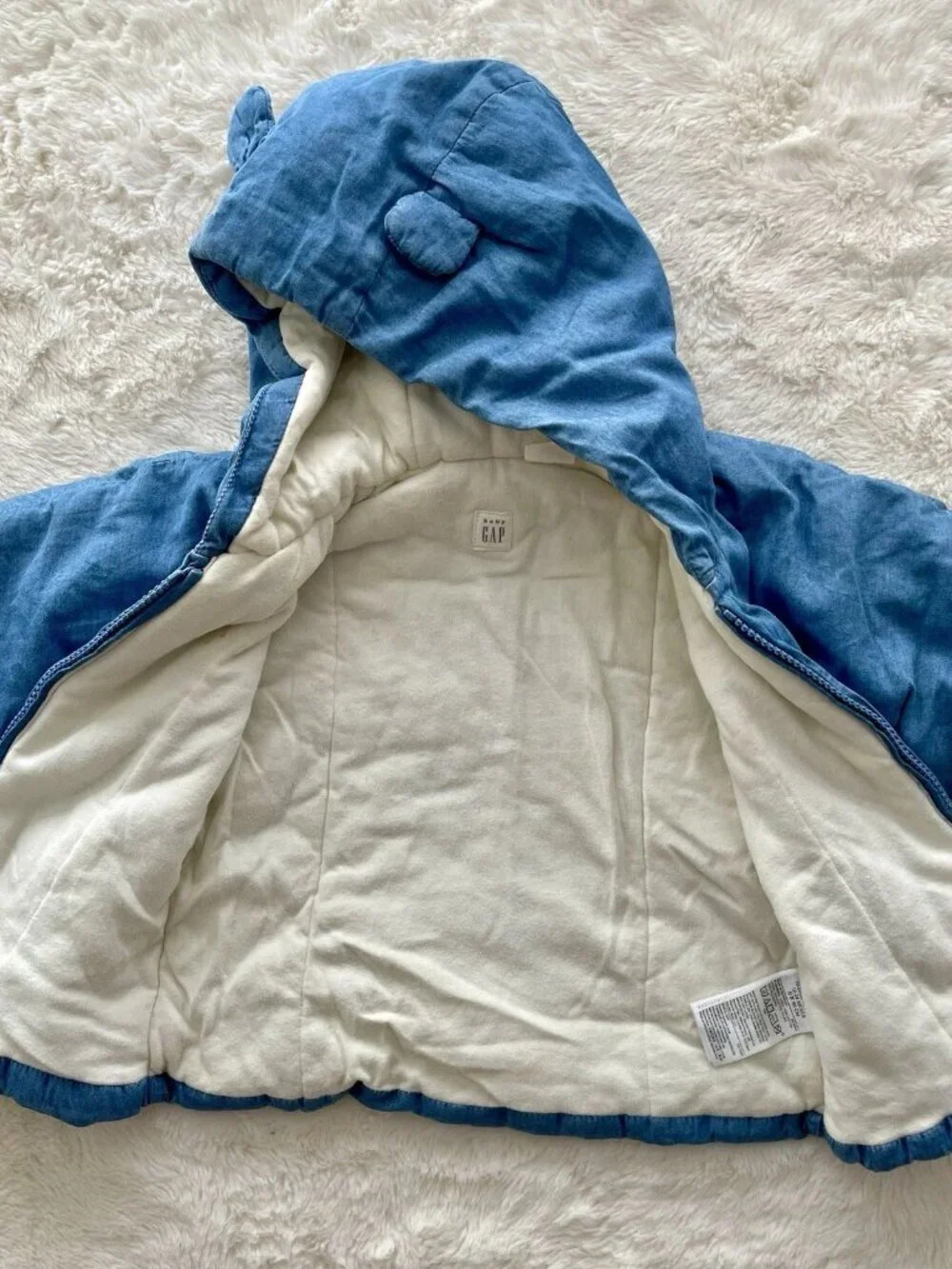 SALE! Baby GAP Hooded Jacket Blue Size 18-24 Months